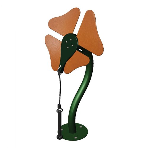 Toddler Musical Flower - Orange - In-Ground Mount