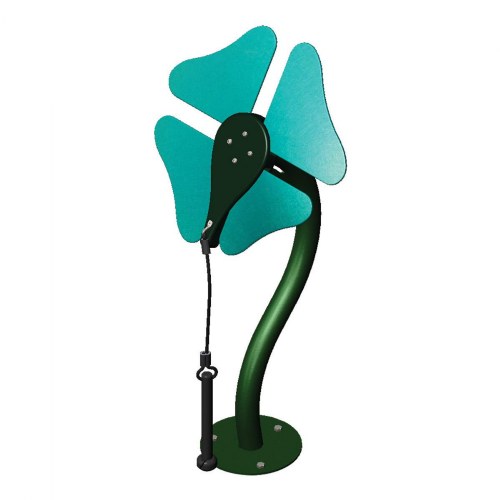 Toddler Musical Flower - Turquoise - In-Ground Mount