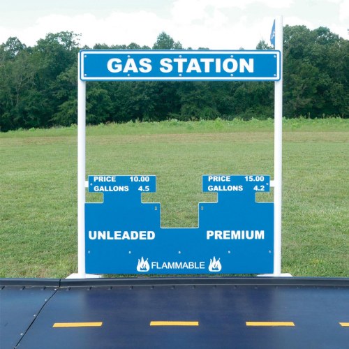 Gas Station Playhouse - Blue/White