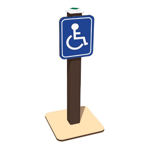Handicap Traffic Sign - In-Ground Mount