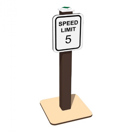 Speed Limit Traffic Sign - In-Ground Mount