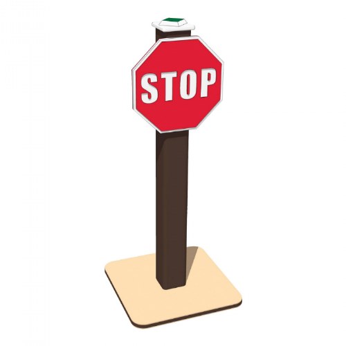 Stop Traffic Sign - In-Ground Mount