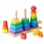 Alternate Image #1 of Toddler Wooden Geometric Stacker with Colorful Shapes