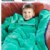 Alternate Image #2 of 7lb Weighted Sensory Blanket - Blue & Green