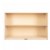 Alternate Image #3 of Premium Solid Maple 2-Shelf Storage - Solid Back