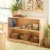 Alternate Image #1 of Premium Solid Maple 2-Shelf Storage - Solid Back