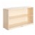 Main Image of Premium Solid Maple 2-Shelf Storage - Solid Back