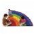 Alternate Image #1 of Rainbow Rows Seating Rug - 6' x 12' Semicircle