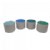 Alternate Image #2 of 15" Round Accent Ottomans - Set of 4