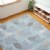 Alternate Image #1 of Sense of Place Leaf Carpet - Blue - 8' x 12' Rectangle