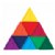 Main Image of Triblox Rainbow Silicone Triangle Blocks - 9 Pieces