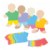 Main Image of 16" Colorful Blank Multicultural People Shapes - Set of 25