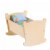 Main Image of Wooden Doll Cradle with Pillow and Blanket