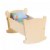 Main Image of Wooden Doll Cradle with Pillow and Blanket