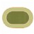 Main Image of Sense of Place Lowland Stripe Carpet - Green - 6' x 9' Oval