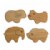 Main Image of Soft Sounds Wooden Animal Shakers - Set of 4