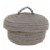 Alternate Image #1 of Peek-A-Boo Basket and Lid - Gray