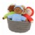 Alternate Image #2 of Peek-A-Boo Basket and Lid - Gray