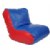 Main Image of Vinyl Bean Bag Lounger Chair - Red and Blue