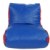 Alternate Image #1 of Vinyl Bean Bag Lounger Chair - Red and Blue