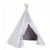 Alternate Image #1 of Easy View Foldable Gray and White Canvas Tent