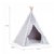 Alternate Image #6 of Easy View Foldable Gray and White Canvas Tent