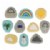 Main Image of Colorful Weather Stones of 10 Weather Events