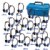 Main Image of Multi Pack Deluxe Foam - 24 Personal Headphones in Blue with Carry Case
