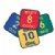 Main Image of Bilingual Numbers Seating Squares - 12" x 12" - Set of 10