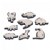 Alternate Image #4 of Foam Jumbo Stampers with Animals, Sealife, Insects, and Transportation - 48 Pieces