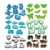 Main Image of Foam Jumbo Stampers with Animals, Sealife, Insects, and Transportation - 48 Pieces