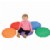 Alternate Image #1 of Colorful Round Soft Pillows - Set of 5