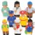 Main Image of Community Workers 5" Tall - Set of 8