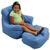 Alternate Image #1 of Cozy Calming Blue Chair and Ottoman