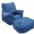 Main Image of Cozy Calming Blue Chair and Ottoman