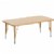 Main Image of Nature Color 30" x 36" Rectangle Table with 21" - 30" Adjustable Legs - Natural