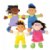 Main Image of Ethnic Soft Dolls - Set of 4