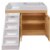 Alternate Image #4 of Premium Walk-Up Changing Table - Natural