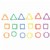 Alternate Image #1 of Colorful Multi-Shape Links with Jar - 500 Pieces