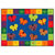 Main Image of 123 ABC Butterfly Fun Rug - 8' x 12' Rectangle
