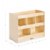 Alternate Image #6 of Carolina Wooden 5-Cubby Storage Center