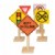 Alternate Image #2 of Deluxe International Traffic Signs with Wooden Bases