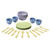 Main Image of Soft Colored Eco-Friendly Dish Set for Dramatic Play