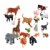 Main Image of Jumbo Animals Set of 18 - Farm, Jungle, & Pets