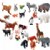 Main Image of Jumbo Animals from the Jungle, Zoo and Farm - 24 Pieces