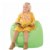 Alternate Image #1 of 30" Vinyl Bean Bag Chair - Lime Green