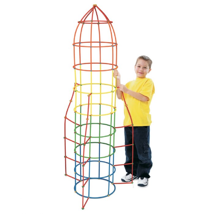 Alternate Image #1 of Straws and Connectors - 400 Pieces