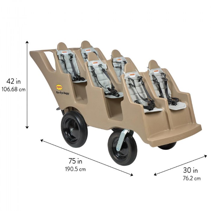 Alternate Image #1 of Bye-Bye Buggy 6-Seat - Tan