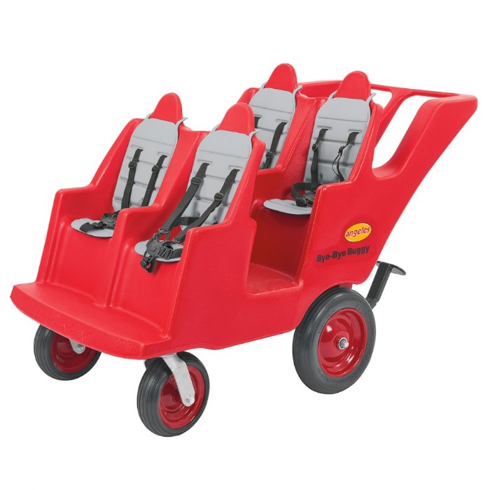 Primary Image of Fat Tire Never Flat 4-Passenger Bye-Bye Buggy - Red