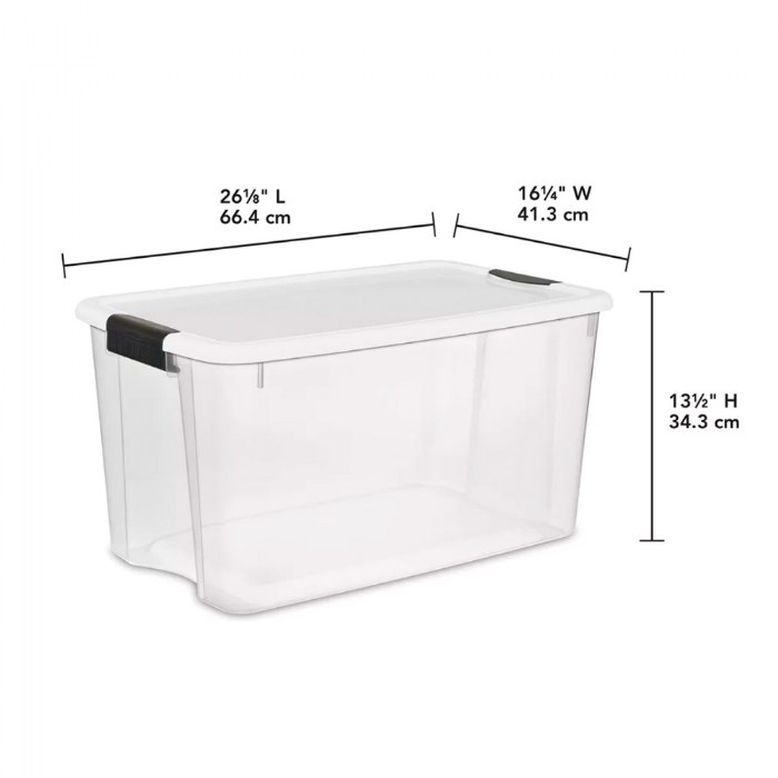 Alternate Image #1 of 70 Quart Storage Container with Lid